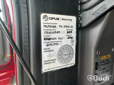 Kranbil Scania G370 6X2-4NB -2018 | Palfinger PK34002-SH E med Jib | 1-Brukare