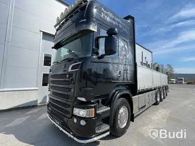 Lastbil Scania R560 8x4 | Motivlackerad | Kran flak | Palfinger PK23002 |
