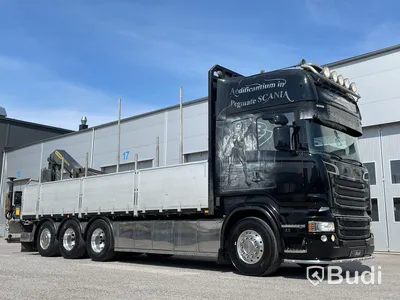 Lastbil Scania R560 8x4 | Motivlackerad | Kran flak | Palfinger PK23002 |