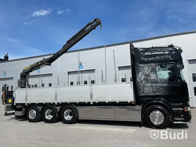 Lastbil Scania R560 8x4 | Motivlackerad | Kran flak | Palfinger PK23002 |