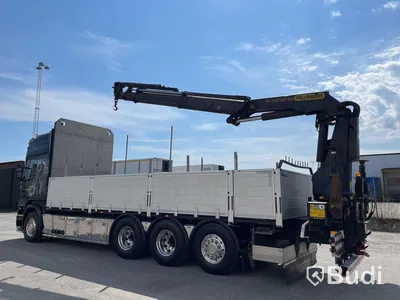 Lastbil Scania R560 8x4 | Motivlackerad | Kran flak | Palfinger PK23002 |
