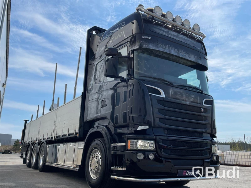 Lastbil Scania R560 8x4 | Motivlackerad | Kran flak | Palfinger PK23002 |