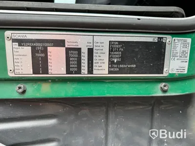 Malmbil med sidotipp Scania R730 LBB8X4 | Parator ST 24-27 | Dolly Parator SD 27 | -2014