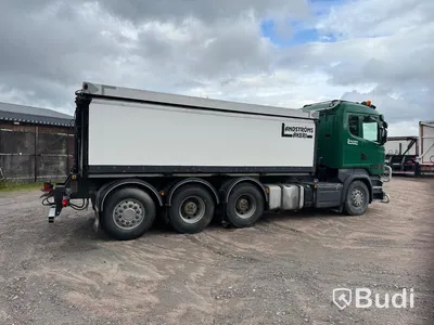 Malmbil med sidotipp Scania R730 LBB8X4 | Parator ST 24-27 | Dolly Parator SD 27 | -2014
