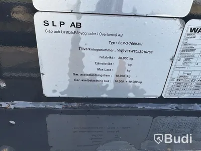Lastväxlarvagn med tipp SLP-3-7600-VS -2018