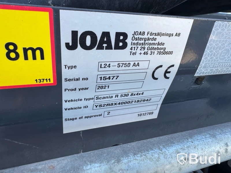 Lastväxlare Scania R530 8X4-4 -2021 | JOAB L24-5750 AA