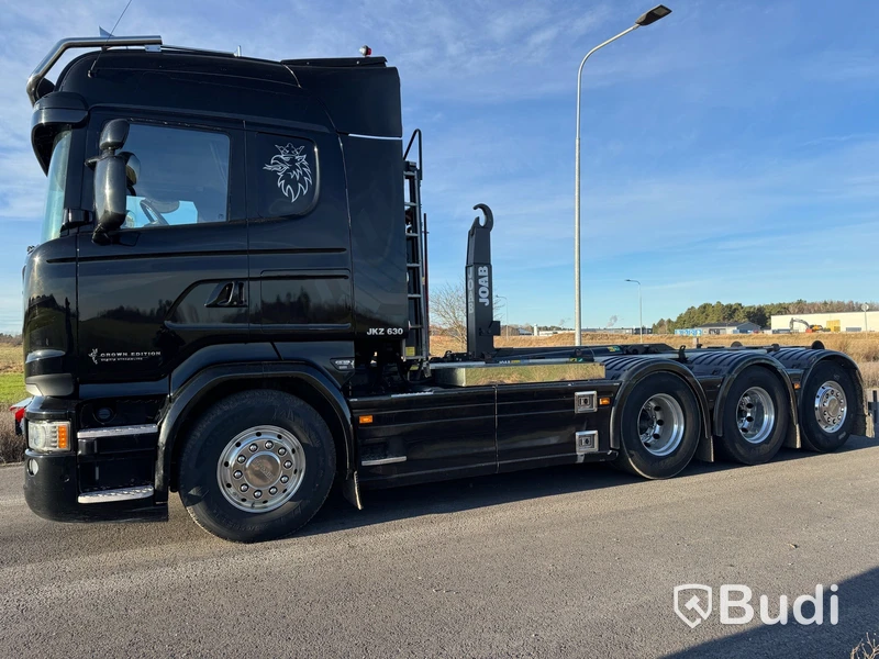 Lastväxlare Scania R580 8X4-4 -2017 | JOAB L24 med asfaltsbalk