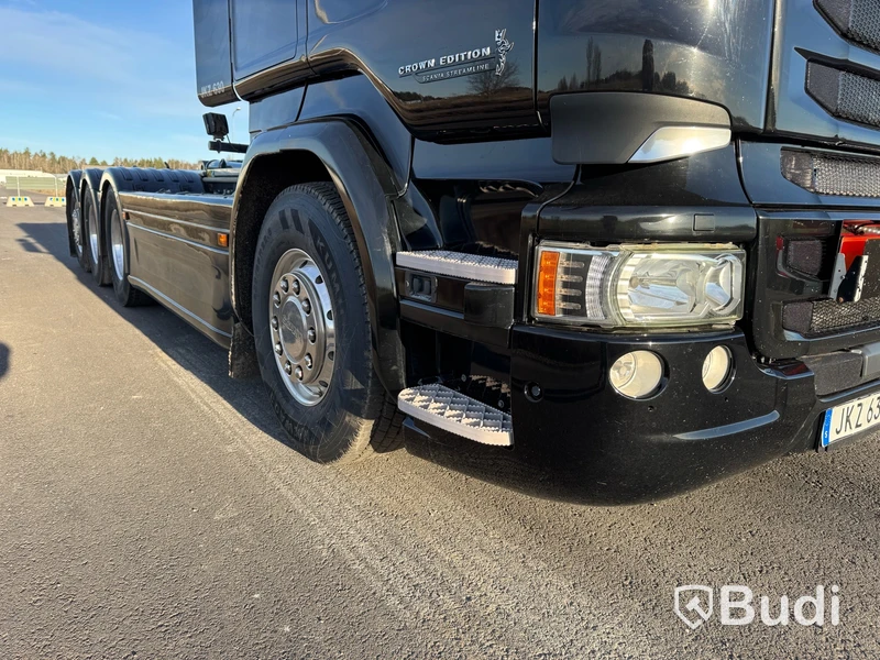 Lastväxlare Scania R580 8X4-4 -2017 | JOAB L24 med asfaltsbalk