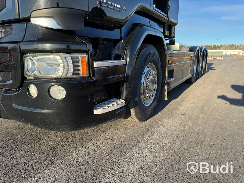 Lastväxlare Scania R580 8X4-4 -2017 | JOAB L24 med asfaltsbalk