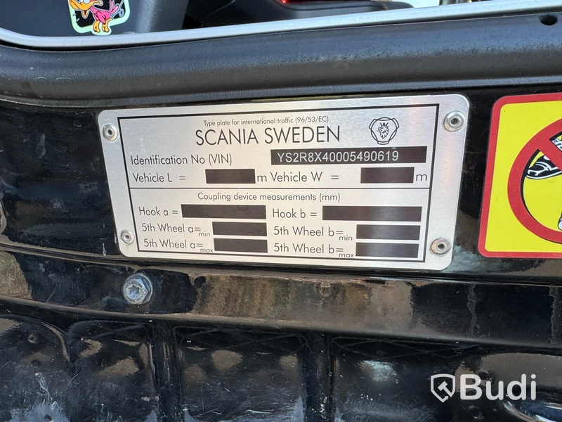 Lastväxlare Scania R580 8X4-4 -2017 | JOAB L24 med asfaltsbalk