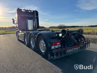Lastväxlare Scania R580 8X4-4 -2017 | JOAB L24 med asfaltsbalk