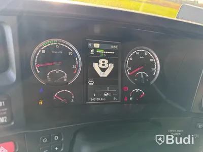 Lastväxlare Scania R580 8X4-4 -2017 | JOAB L24 med asfaltsbalk