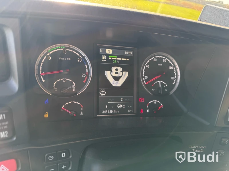 Lastväxlare Scania R580 8X4-4 -2017 | JOAB L24 med asfaltsbalk