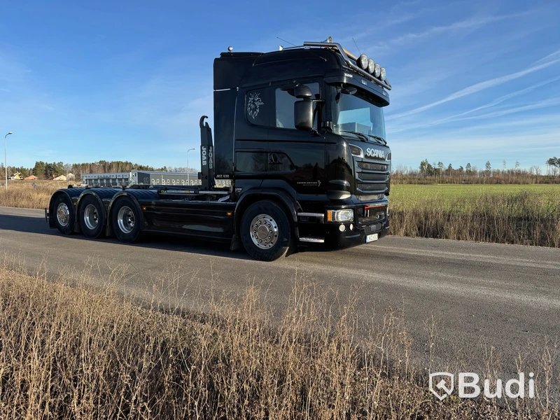Lastväxlare Scania R580 8X4-4 -2017 | JOAB L24 med asfaltsbalk