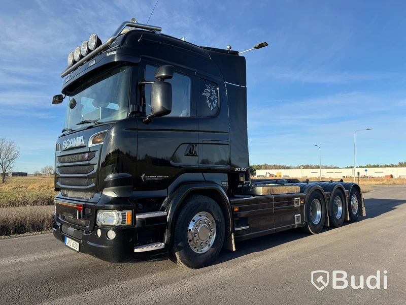 Lastväxlare Scania R580 8X4-4 -2017 | JOAB L24 med asfaltsbalk