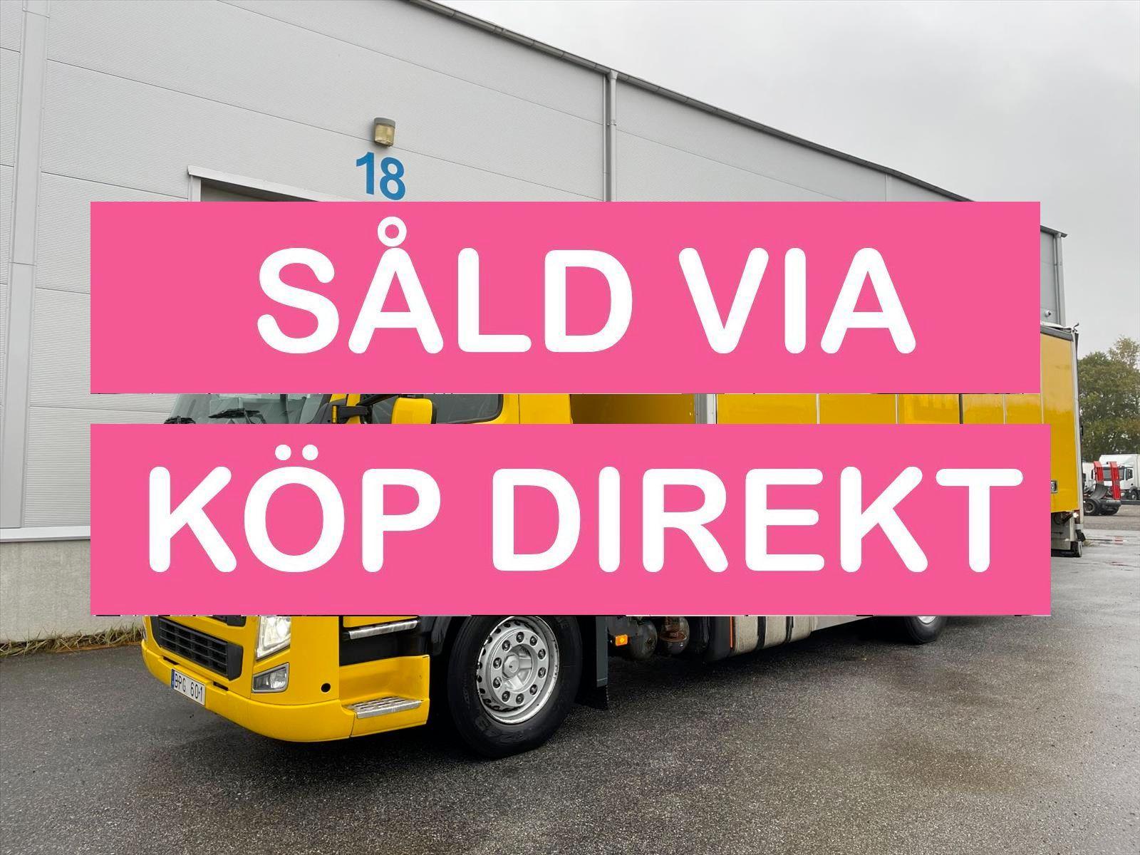 Lastbil Volvo fm 370 | Hiabkran | Skåp med öppningsbarsida och kapelltak | SÅLD