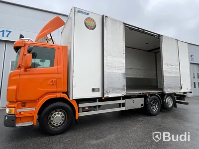 Lastbil Scania G440 6x2 Fjärrbil med öppningsbarsida