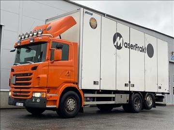 Lastbil Scania G440 6x2 Fjärrbil med öppningsbarsida