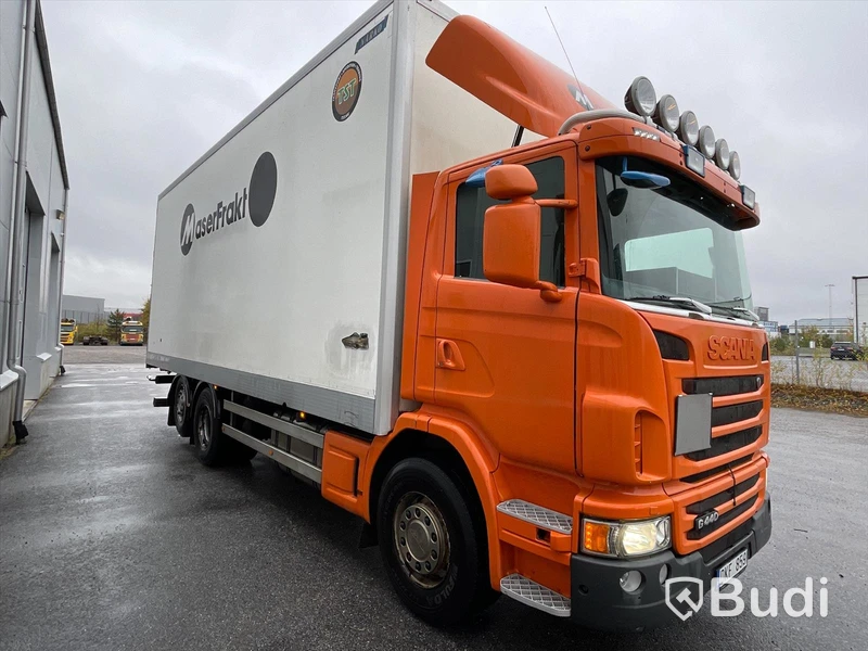 Lastbil Scania G440 6x2 Fjärrbil med öppningsbarsida