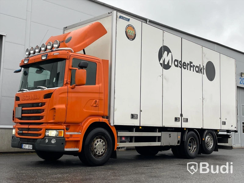 Lastbil Scania G440 6x2 Fjärrbil med öppningsbarsida