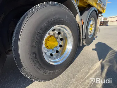 Lastbil Scania P410 Tip&kran PK22002D plogbilsförberedd