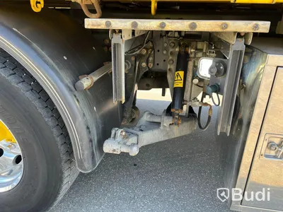 Lastbil Scania P410 Tip&kran PK22002D plogbilsförberedd