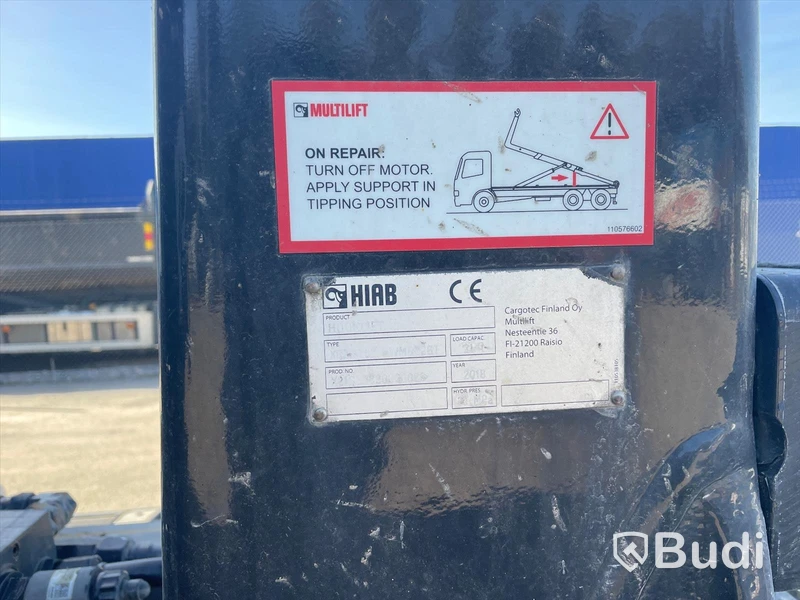 Lastbil MAN TGX 26.500 med Hiab lastväxlare 21T multilift