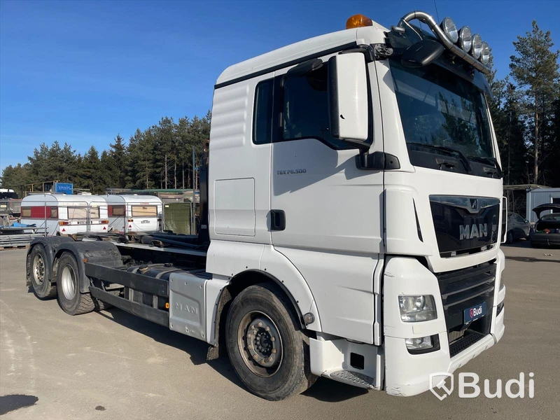 Lastbil MAN TGX 26.500 med Hiab lastväxlare 21T multilift