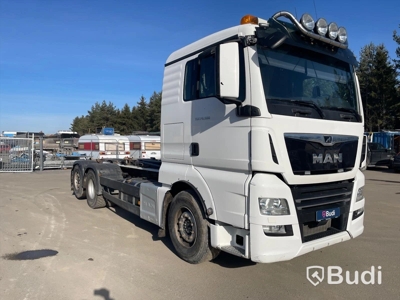 Lastbil MAN TGX 26.500 med Hiab lastväxlare 21T multilift