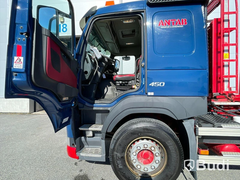 Lastbil Volvo FM 450 Lastväxlare HIAB med Drag