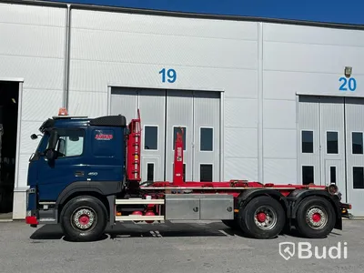 Lastbil Volvo FM 450 Lastväxlare HIAB med Drag