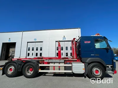 Lastbil Volvo FM 450 Lastväxlare HIAB med Drag