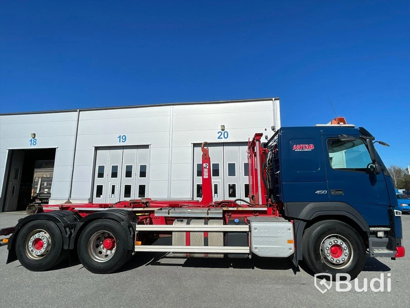 Lastbil Volvo FM 450 Lastväxlare HIAB med Drag