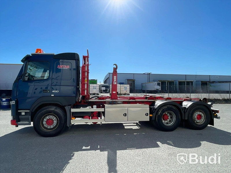 Lastbil Volvo FM 450 Lastväxlare HIAB med Drag