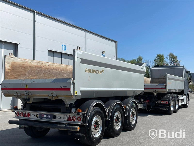 Lastbil Volvo FH13 540  6x4 Dumper med kärra
