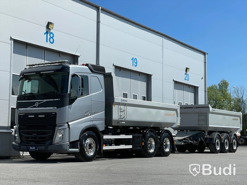 Lastbil Volvo FH13 540  6x4 Dumper med kärra