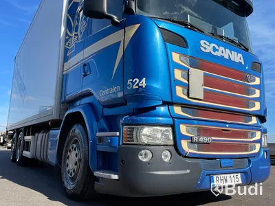 Lastbil Scania R490 6x2 Euro 6 Ny info i annonstexten skåpbil med bakgavelslyft och öppningsbarsida