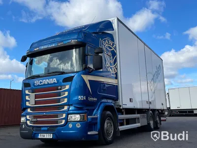 Lastbil Scania R490 6x2 Euro 6 Ny info i annonstexten skåpbil med bakgavelslyft och öppningsbarsida