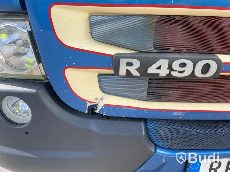 Lastbil Scania R490 6x2 Euro 6 Ny info i annonstexten skåpbil med bakgavelslyft och öppningsbarsida