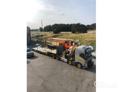 Bodbil Volvo FH 500 8x4 LL Globetrotter med Fassi kran 990 SDZ931 samt trailer CRJ824