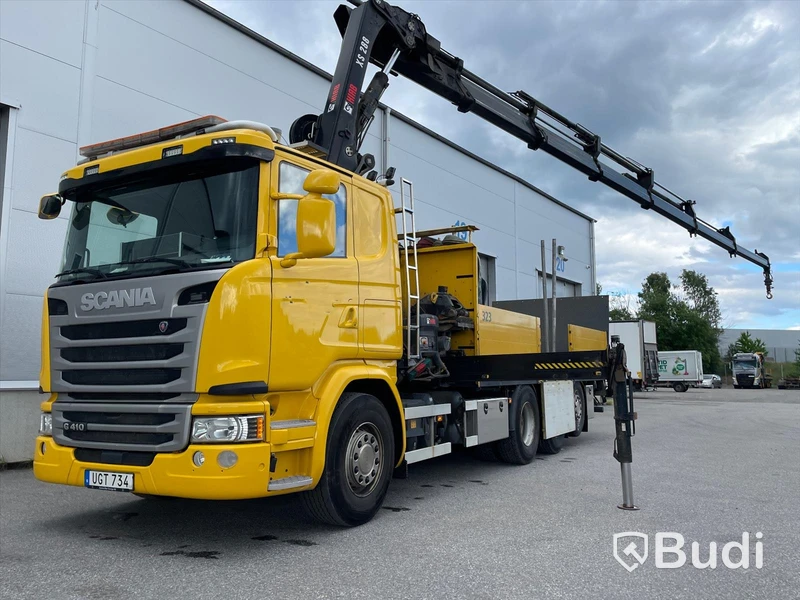 Kranflak Scania G410 8x2 -2016 med Hiabkran 288 E-6 Hipro
