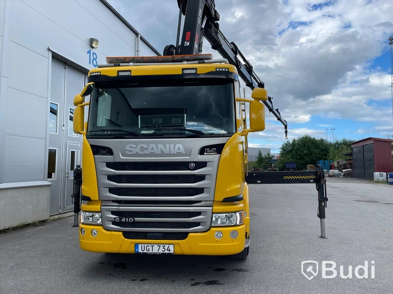 Kranflak Scania G410 8x2 -2016 med Hiabkran 288 E-6 Hipro