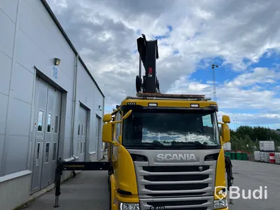 Kranflak Scania G410 8x2 -2016 med Hiabkran 288 E-6 Hipro