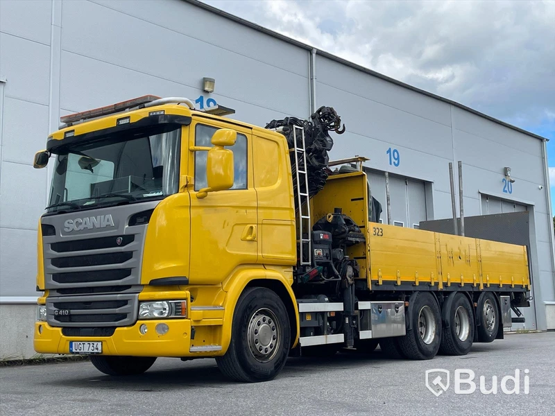Kranflak Scania G410 8x2 -2016 med Hiabkran 288 E-6 Hipro