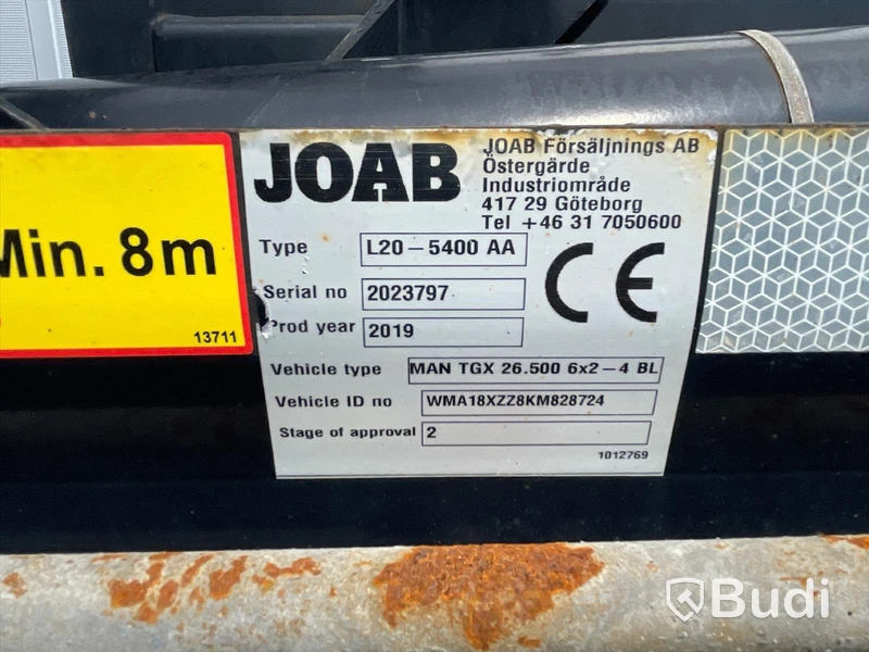 Lastväxlare Man TGX 26.500 6x2 med Joab L20 växlare - JTC50T