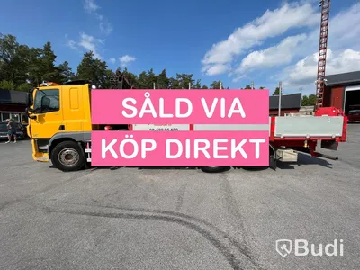 Lastbil DAF CF 440 6x2 Kran/flak Brädgårdsbil Fassi F275- SÅLD