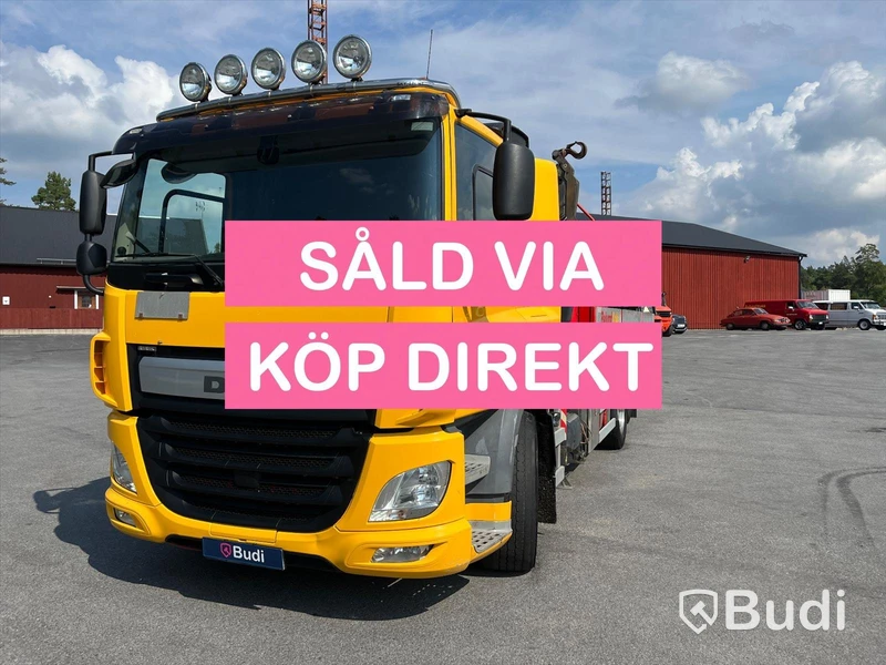 Lastbil DAF CF 440 6x2 Kran/flak Brädgårdsbil Fassi F275- SÅLD