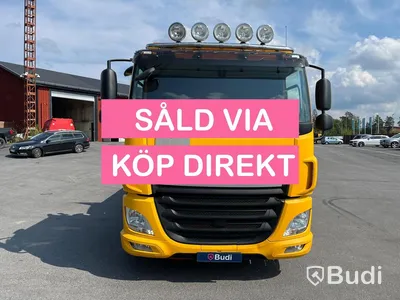 Lastbil DAF CF 440 6x2 Kran/flak Brädgårdsbil Fassi F275- SÅLD
