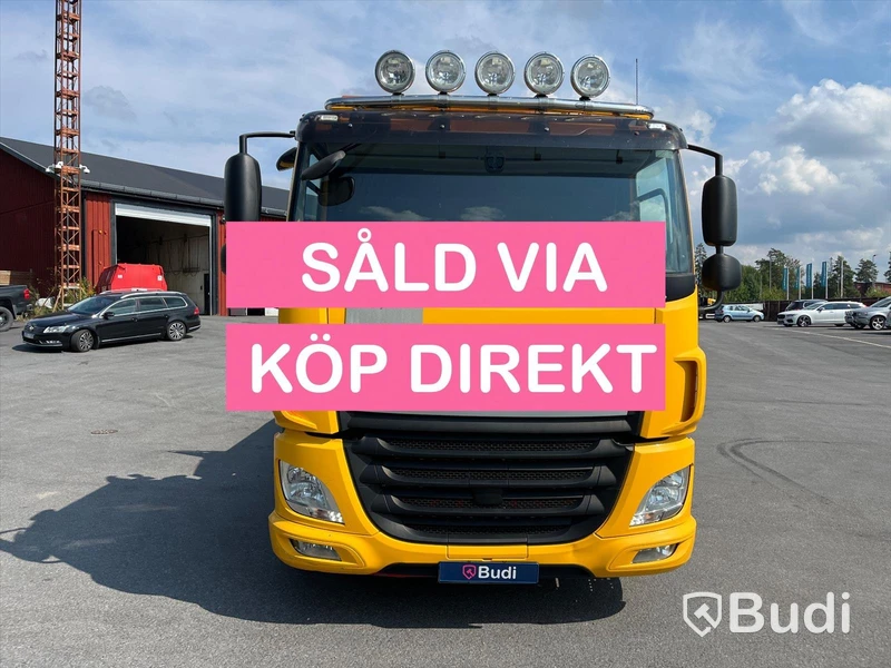Lastbil DAF CF 440 6x2 Kran/flak Brädgårdsbil Fassi F275- SÅLD