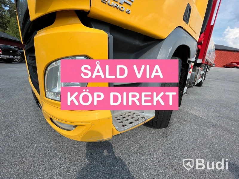 Lastbil DAF CF 440 6x2 Kran/flak Brädgårdsbil Fassi F275- SÅLD